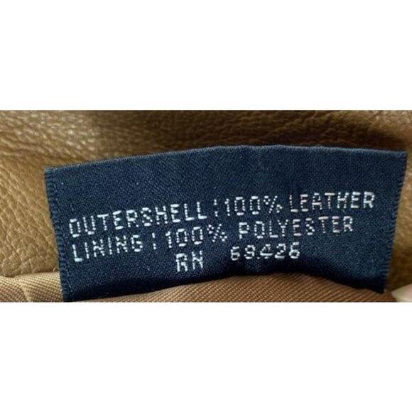 Wilsons Leather Bootcut Pants Light Brown Sz 4 Vintage - Picture 3 of 4